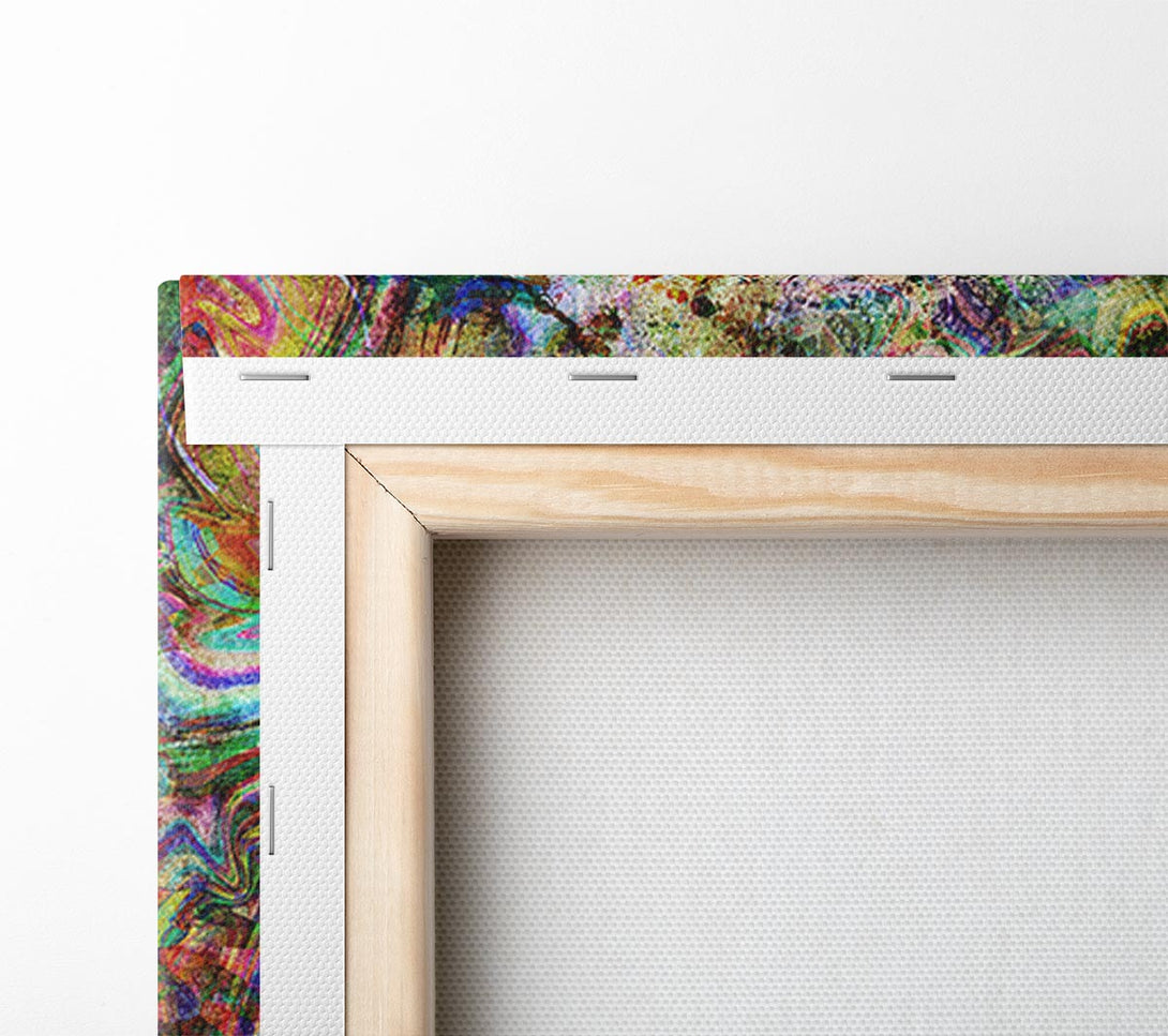  A Canvas Print of Rainbow Splash Tiger Canvas Art