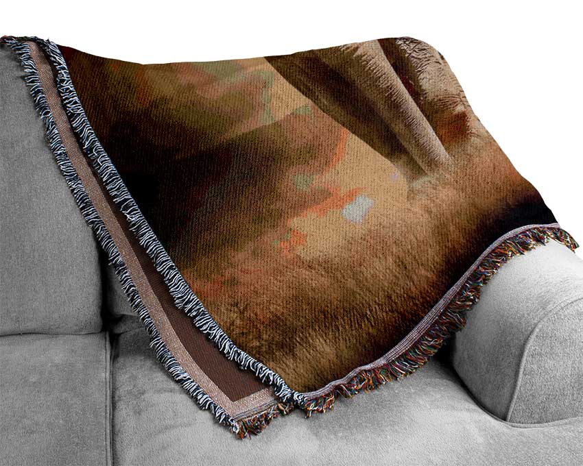 Stunning Elephant Pride Woven Blanket