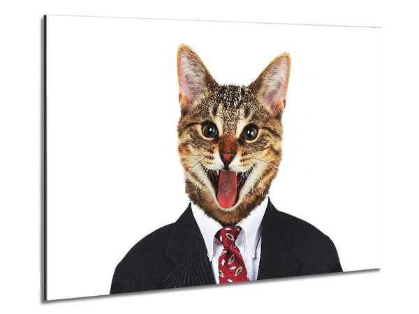 Buisness Cat Metal Print