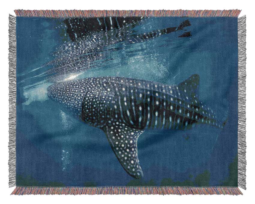 Spotted Whale Shark Woven Blanket