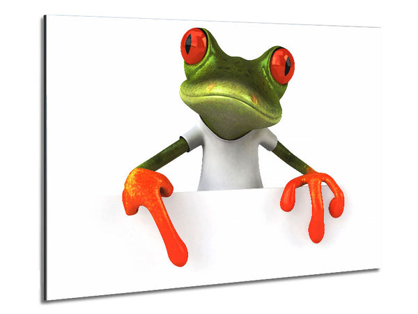 Frog What Metal Print
