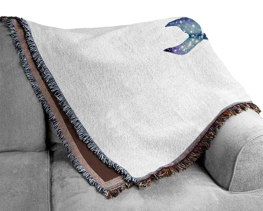 Twinkling Whales Woven Blanket