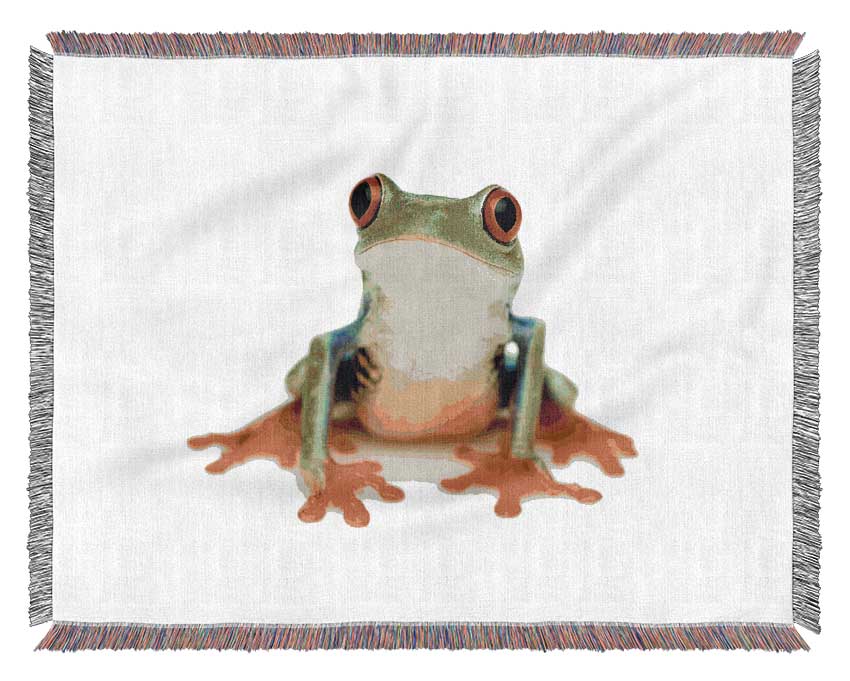 Frog Call Woven Blanket