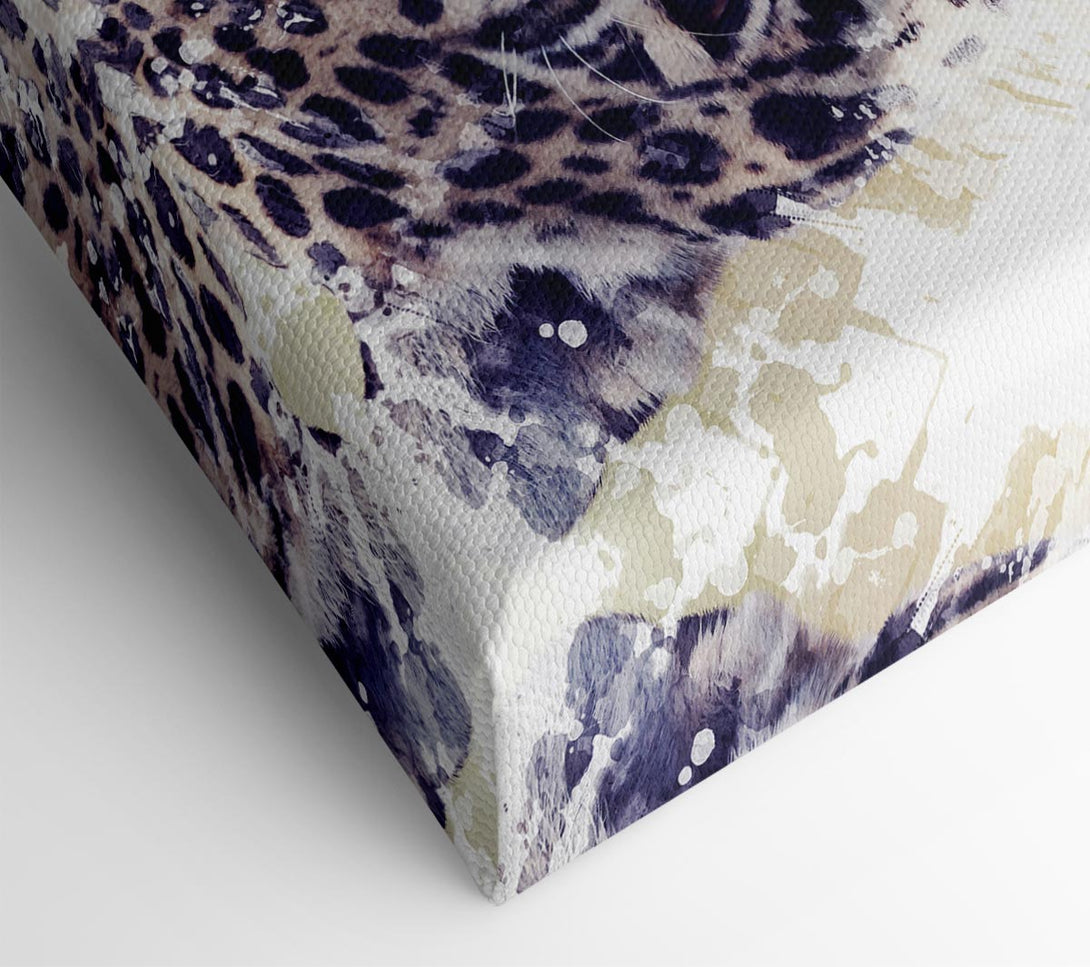  A Canvas Print of Leopard Splash Canvas Print