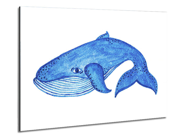 Blue Whale Metal Print