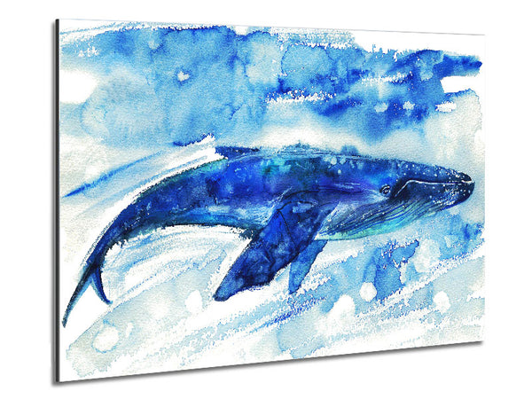 Whale Painting Metal Print