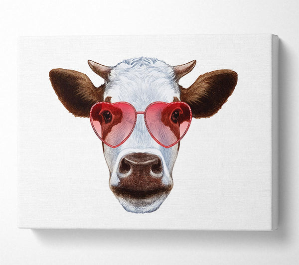  A Canvas Print of Love Cows Canvas Print