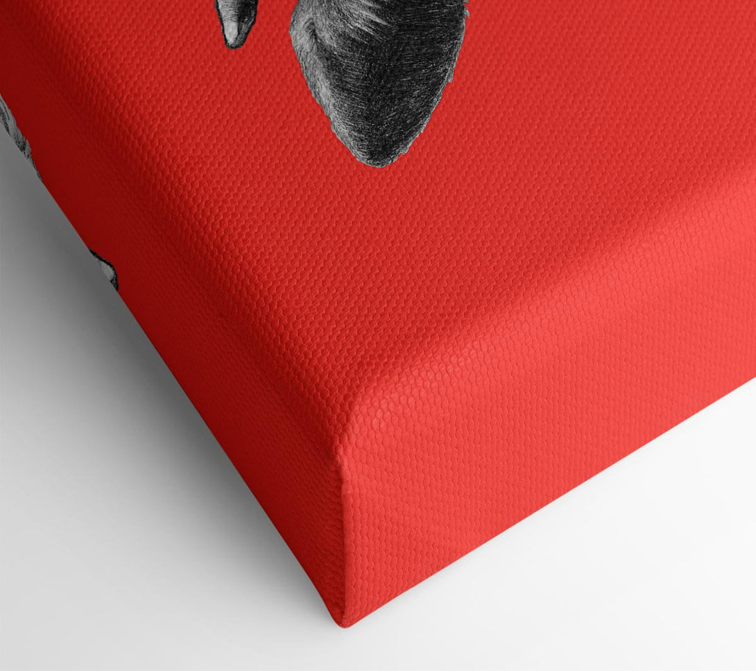  A Canvas Print of Mafia Cow Canvas Print