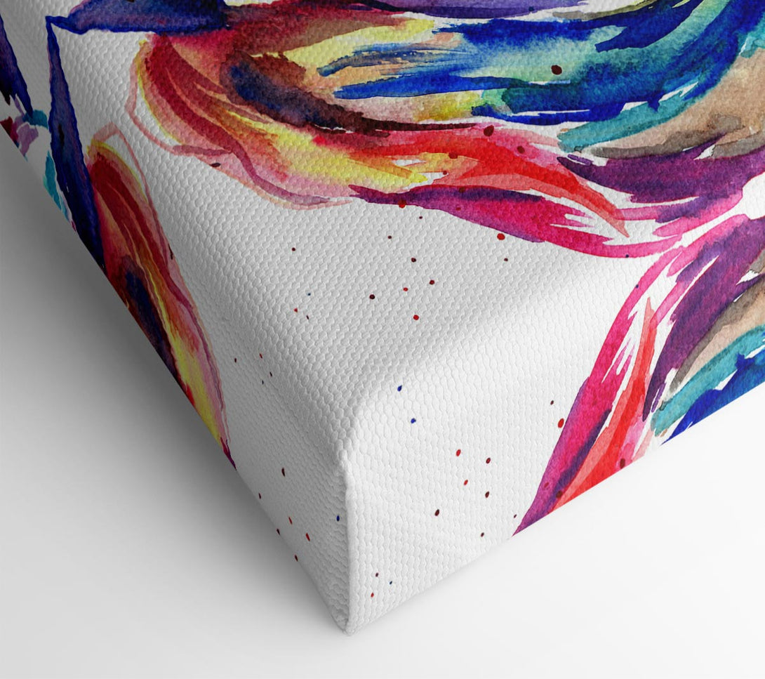  A Canvas Print of Rainbow Horse Canvas Print