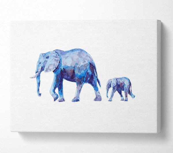  A Canvas Print of Mother and Child Elephant Love Canvas Art
