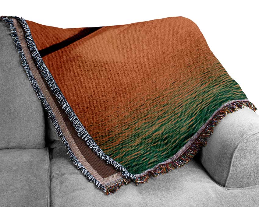 Sun Beam Ocean Woven Blanket