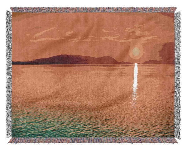 Sun Beam Ocean Woven Blanket