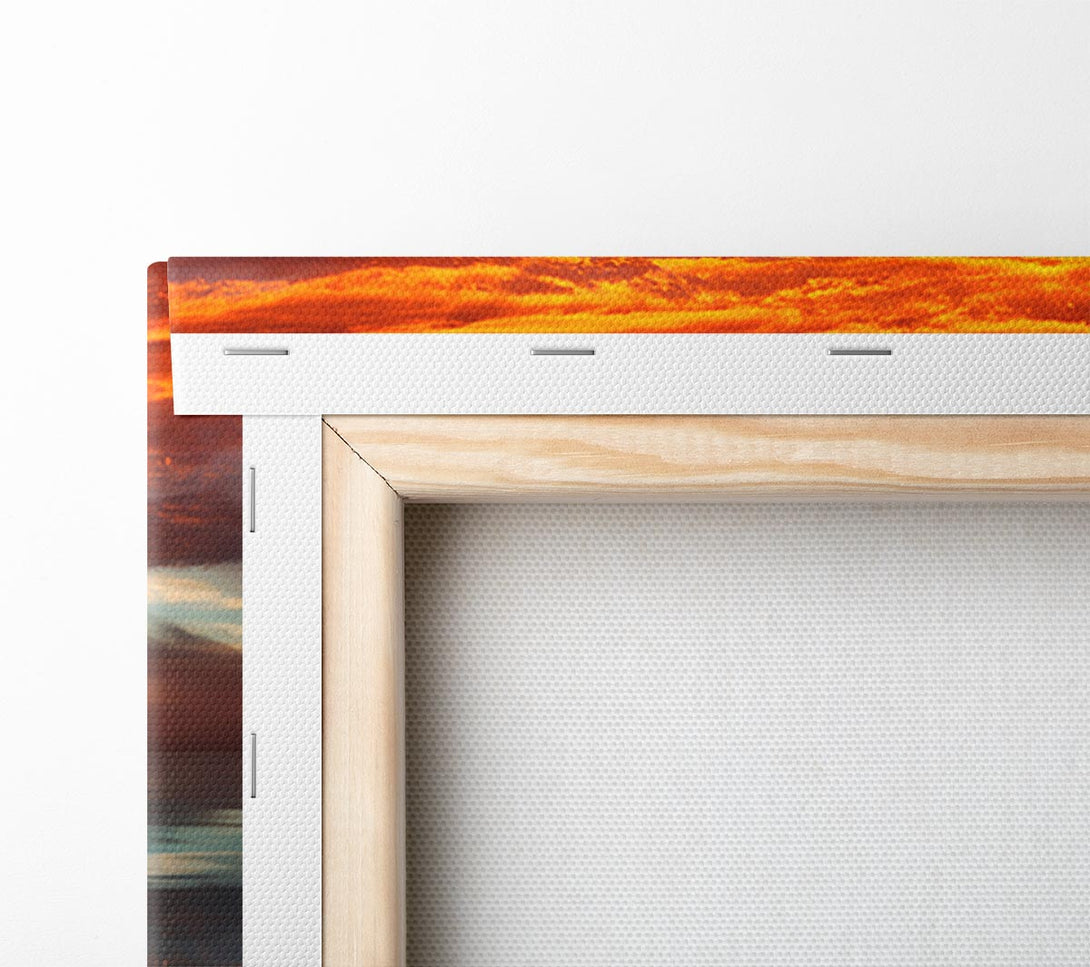  A Canvas Print of Reflections Of A Sunset Sky Canvas Art