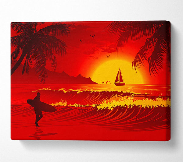  A Canvas Print of Surfers Dream Canvas Art