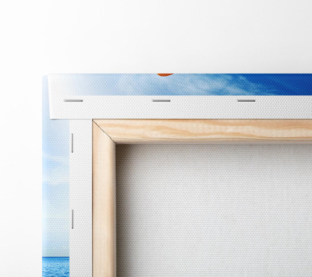  A Canvas Print of Camper Van Ready For The Waves Canvas Wall Art