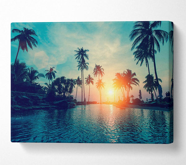  A Canvas Print of As The Sun Goes Down 2 Canvas Wall Art