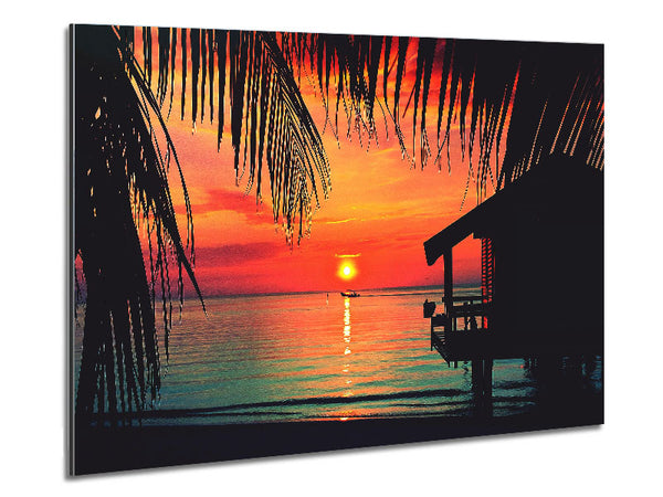 Paradise Living Metal Print