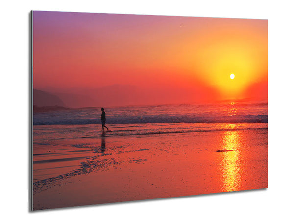 Strolling In Paradise Metal Print