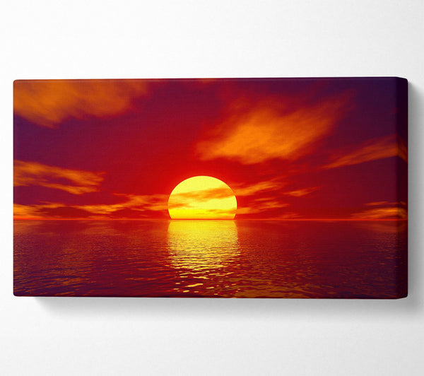 Golden Sun In The Red Sky