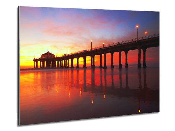 Pier Delight Metal Print