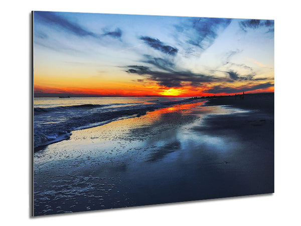 Ocean At Dusk Metal Print
