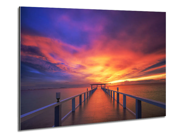 Tranquil Glow Metal Print