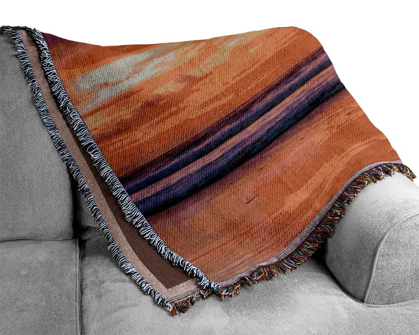 Sunset Ocean Woven Blanket