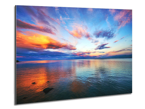 Nothing But Ocean Skies Metal Print