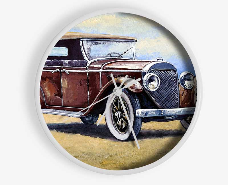 British Vintage Beauty Clock - Wallart-Direct UK