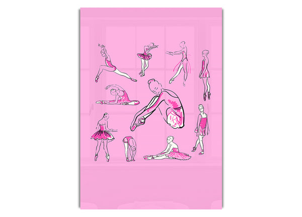 Pink White Ballerina 1