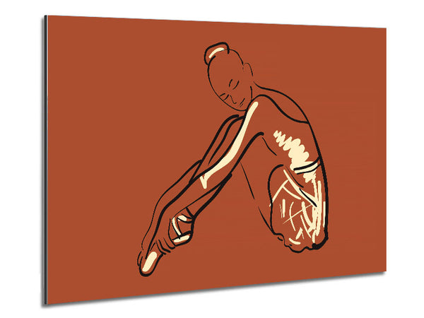 Brown Ballerina 1 Metal Print