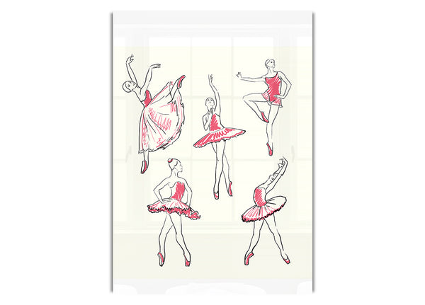 Pink White Ballerina 5