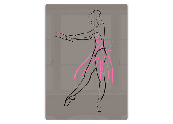 Grey Pink Ballerina 1