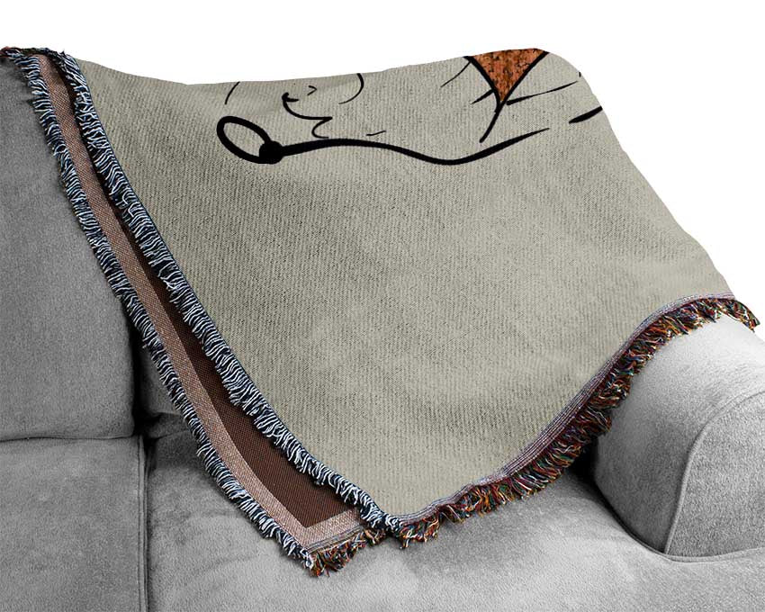 Golden Pink Ballerina 2 Woven Blanket