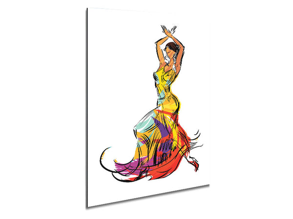 Flamenco 13 Metal Print