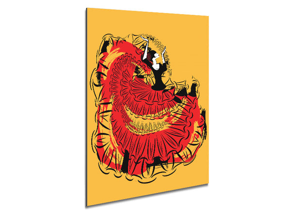 Flamenco 3 Metal Print