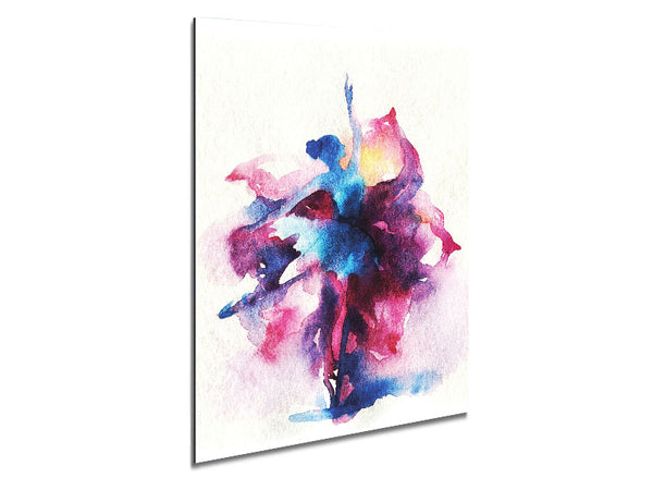 Blue Pink Ballerina 7 Metal Print