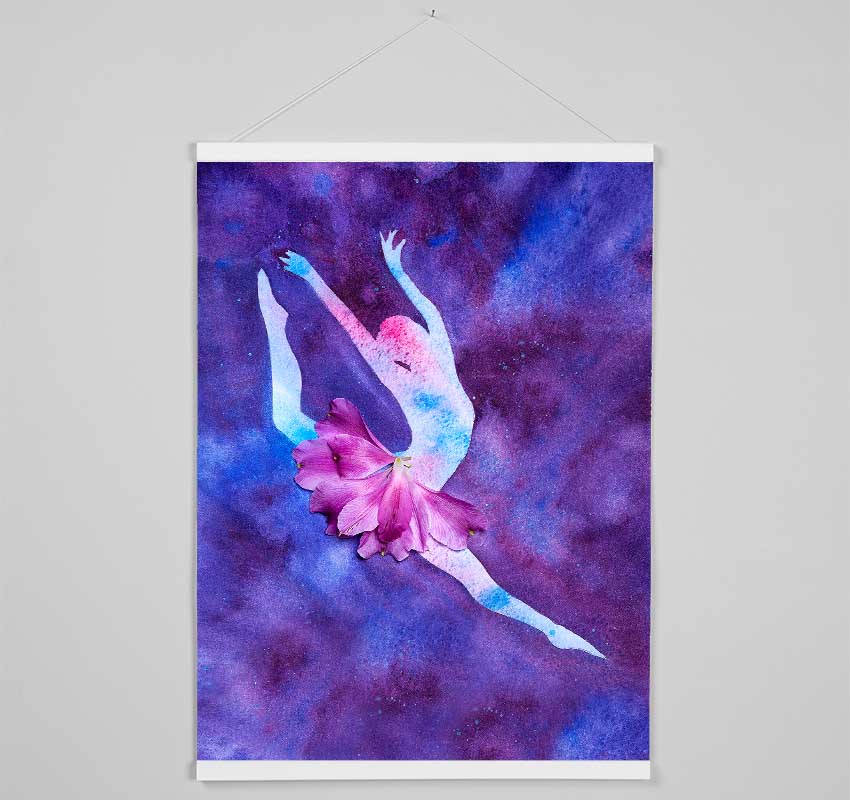 Purple Ballerina 3 Hanging Poster - Wallart-Direct UK