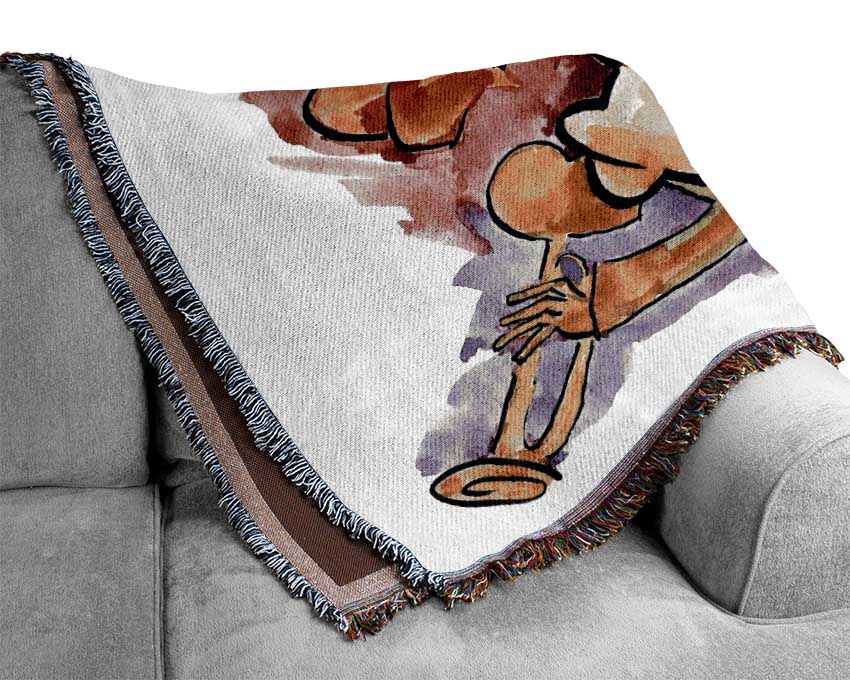 Feeling The Music 1 Woven Blanket