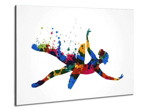 Rainbow Ballerina 1 Metal Print