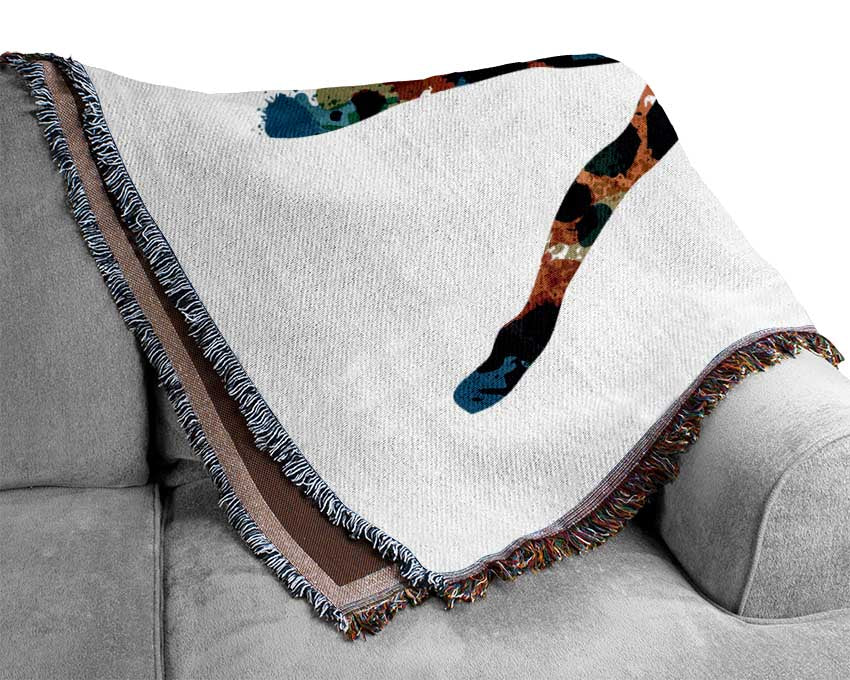 Rainbow Ballerina 1 Woven Blanket