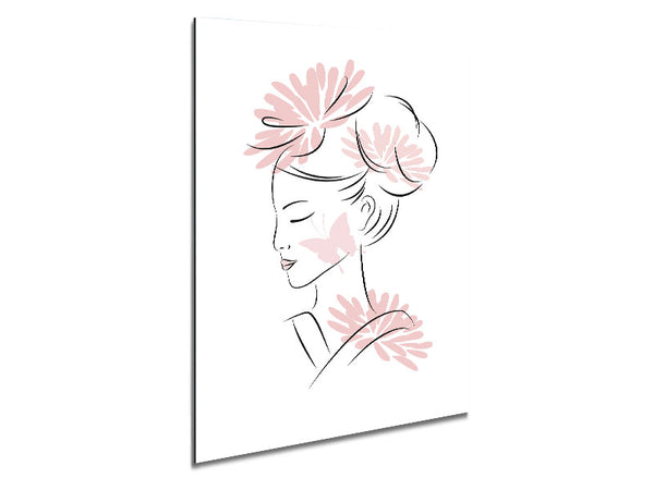 Japanese GeishaE Metal Print