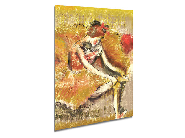 Golden Ballerina 1 Metal Print
