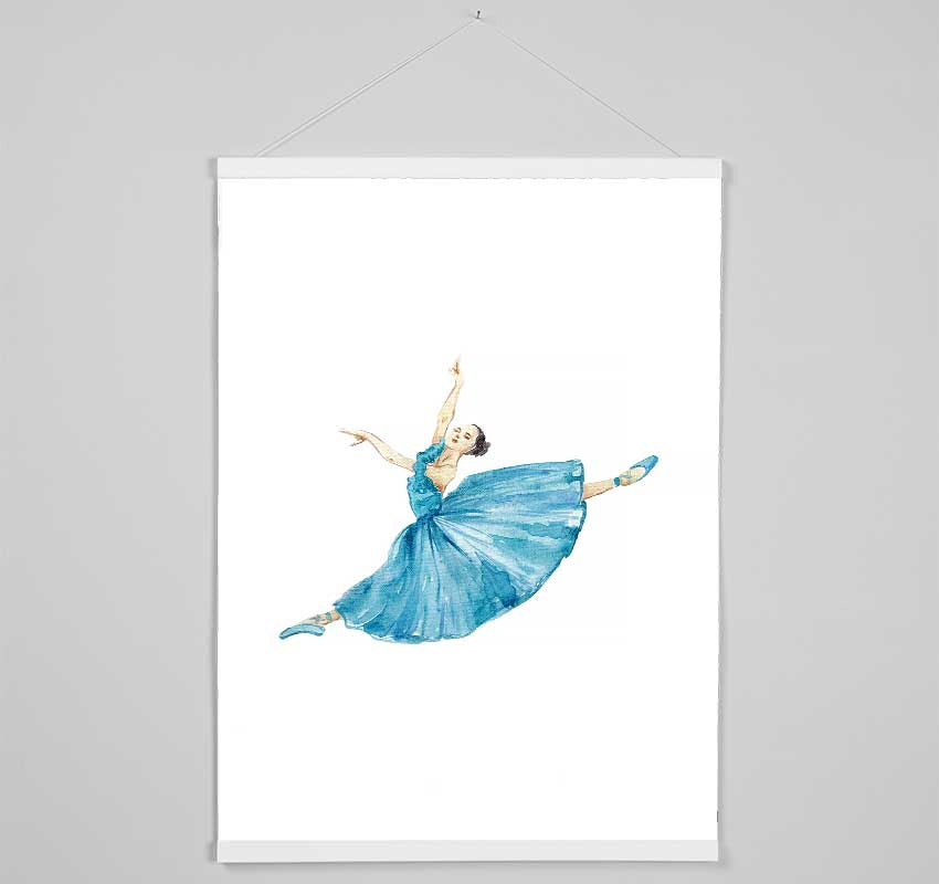 Blue Ballerina 6 Hanging Poster - Wallart-Direct UK