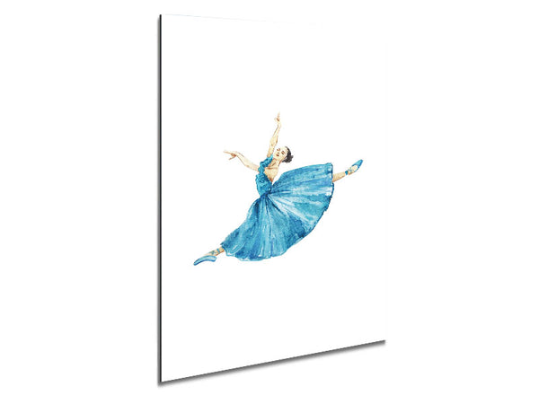 Blue Ballerina 6 Metal Print