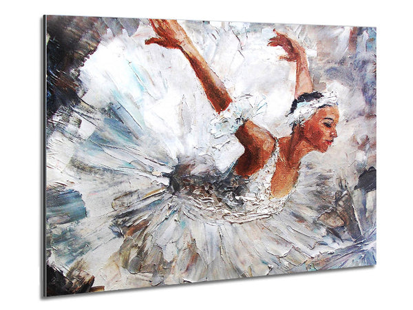 White Ballerina 2 Metal Print