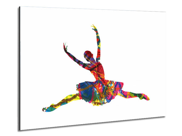 Rainbow Ballerina 2 Metal Print