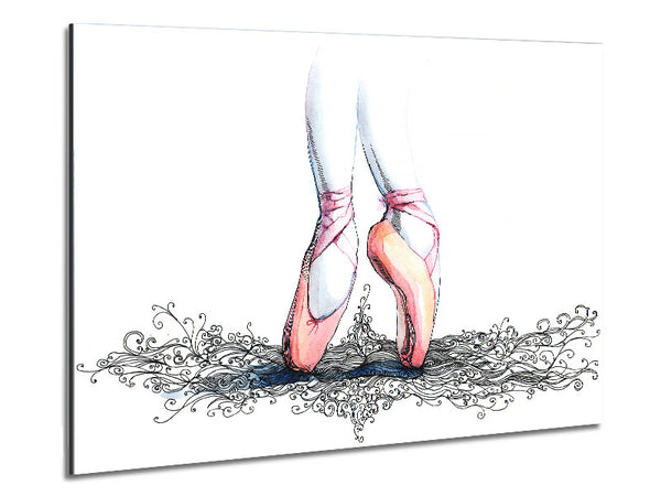 Ballerina Shoes 3 Metal Print