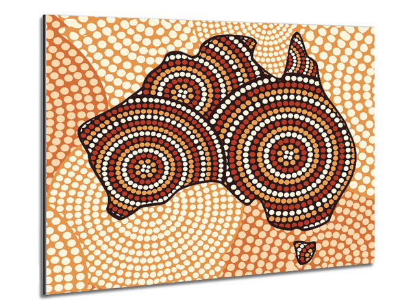 Aboriginal Map Metal Print