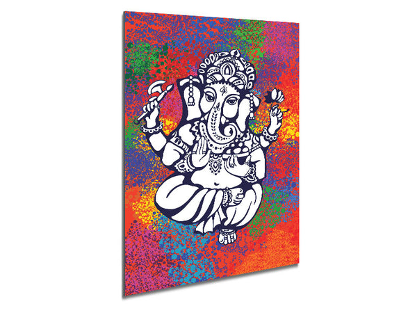 Hindu God Ganesha 8 Metal Print